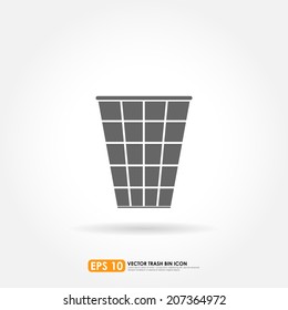 Trash can vector icon