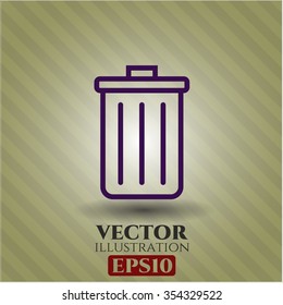 Icono de vector Trash Can