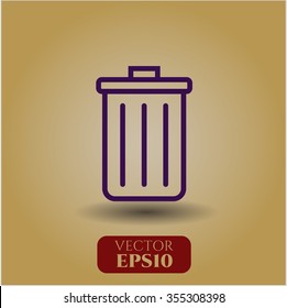 Trash Can vector icon