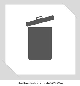 Trash can vector icon