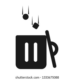 Trash can vector icon. bin vector icon