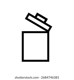 Trash can vector icon. garbage illustration sign. basket symbol. Recycle logo. Recycle button web icon.