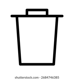 Trash can vector icon. garbage illustration sign. basket symbol. Recycle logo. Recycle button web icon.