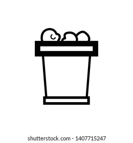 Trash Can Vector Icon Illustration Eps10