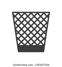 trash can vector icon in modern flat style isolated. trash can support is good for your web design.