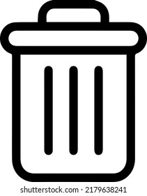 trash can vector icon - modern and minimalist style.