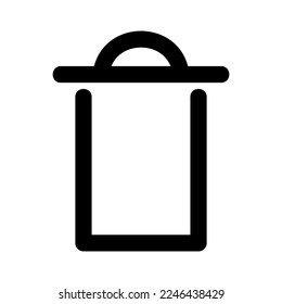 trash can vector icons isolated sign symbol vector illustration - high quality black style vector icons
