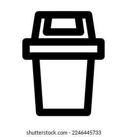trash can vector icons isolated sign symbol vector illustration - high quality black style vector icons
