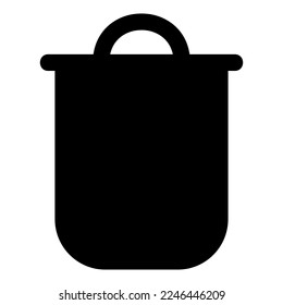 la basura puede vectores iconos de símbolo de signo aislado ilustración vectorial - iconos vectoriales de estilo negro de alta calidad
