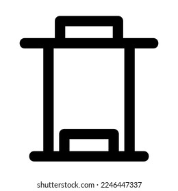 la basura puede vectores iconos de símbolo de signo aislado ilustración vectorial - iconos vectoriales de estilo negro de alta calidad
