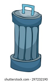 Trash Can, Vector Illustration. 