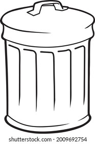 Garbage can drawing Images, Stock Photos & Vectors | Shutterstock