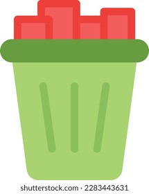 trash can  Vector illustration on a transparent background. Premium quality symmbols. Line Color vector icons for concept and graphic design.