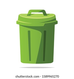 Trash can vector isolated illustration