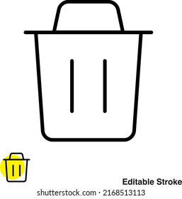 Schlagzeilensymbol von Trash Can Vector