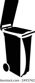 Trash can vector: a simple design that helps keep our environment clean and orderly