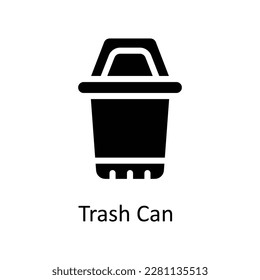 Trash Can  Vector   Solid  Icons. Simple stock illustration stock 
