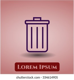 Trash Can vector symbol