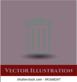 Trash Can vector symbol