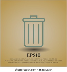 Trash Can vector symbol