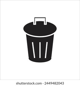 trash can vetor icon line new