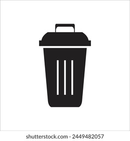 trash can vetor icon line new