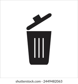 trash can vetor icon line new