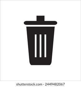 trash can vetor icon line new