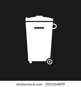 Trash can. Waste recycling. Do not litter. Municipal waste.