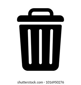 trash can,garbage can,rubbish bin icon