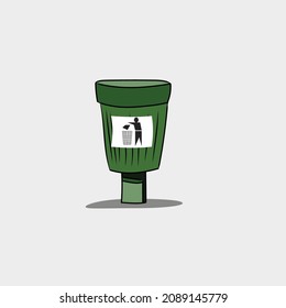  Imagen vectorial de la barra diagonal. Imagen de Bins de reciclaje
