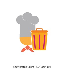 Trash Chef Logo Icon Design