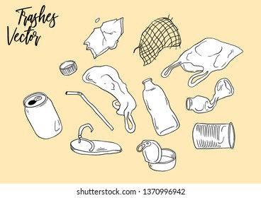 Trash collection vectors