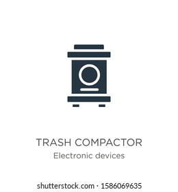 Trash compactor icon vector. Trendy flat trash compactor icon from electronic devices collection isolated on white background. Vector illustration can be used for web and mobile graphic design, logo, 