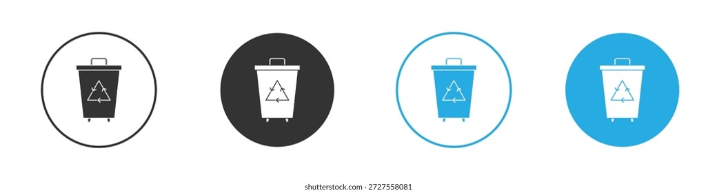 Trash compactor icons design element. vector illustration on white background.