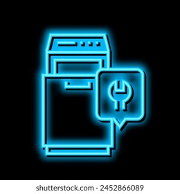 trash compactor repair neon light sign vector. trash compactor repair illustration