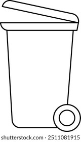 Icono de contenedor de basura. Símbolo de basura.