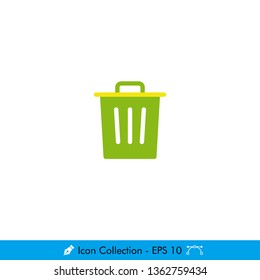 Trash (Delete) Icon / Vector - In Color Design
