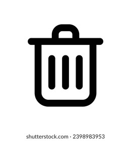 Trash, delete, remove, bin-icon. Simple vector sign