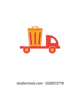 Trash Delivery Logo Icon Design