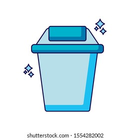 trash design, Clean home hygiene domestic interior housework and housekeeping theme Vector illustration