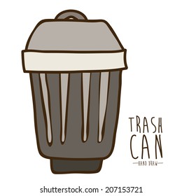 Trash design over white background, vector illustration