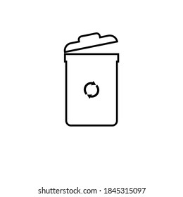 trash dump logo illustration design