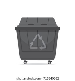 trash dumpster vector illustration isolated on white background