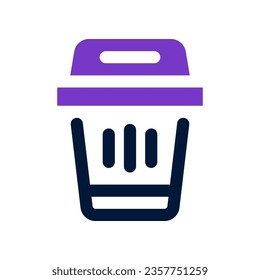 trash duo tone icon. vector icon for your website, mobile, presentation, and logo design.