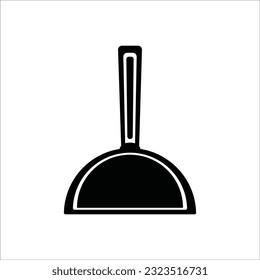 trash dustpan icon vector illustration logo design