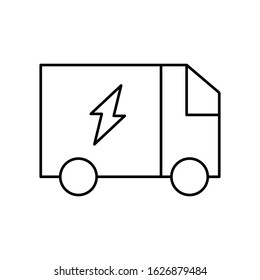 Trash, energy icon. Simple line, outline vector electro power icons for ui and ux, website or mobile application