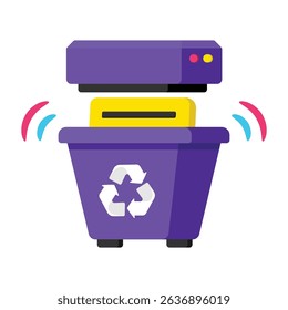 Trash File Vector style icon. Eps 10 file