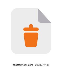 Icono de archivos de seguimiento con estilo plano