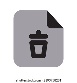 Icono de archivos troncales de dos tonos sólido